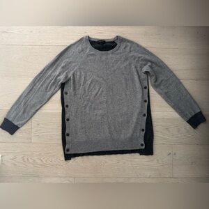 J.Crew Black/Gray color block size L